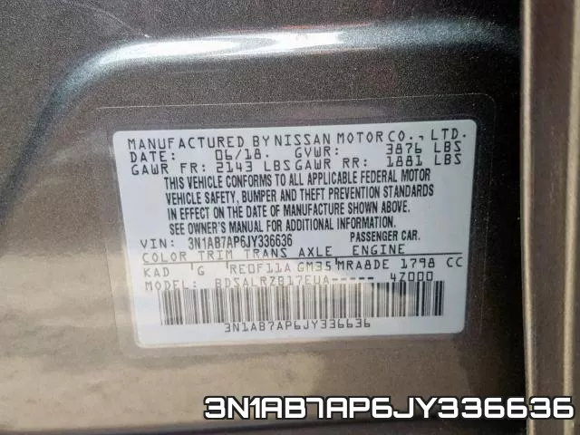 3N1AB7AP6JY336636 фото 2