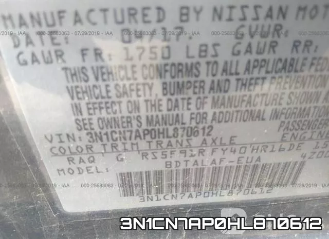 3N1CN7AP0HL870612 фото 10