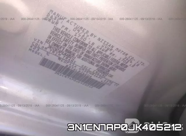 3N1CN7AP0JK405212 фото 10