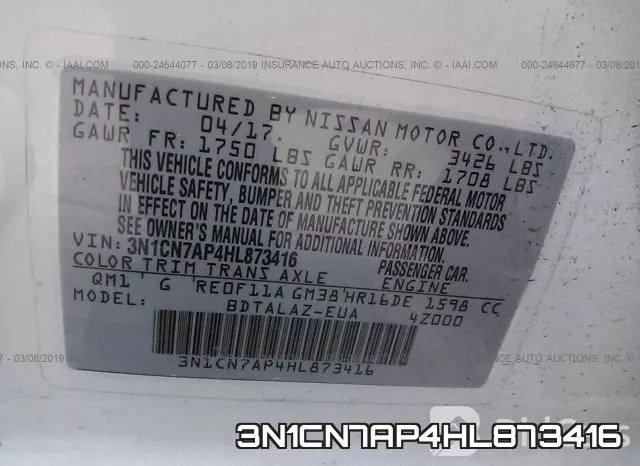 3N1CN7AP4HL873416 фото 10