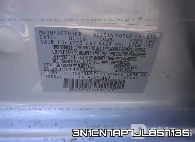 3N1CN7AP7JL857135 фото 10