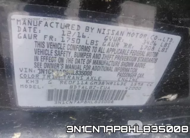 3N1CN7AP8HL835008 фото 10