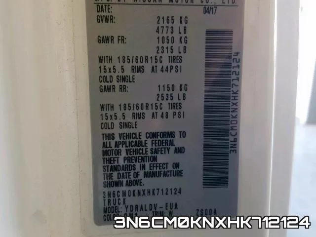 3N6CM0KNXHK712124 фото 2