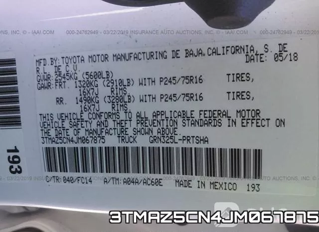 3TMAZ5CN4JM067875 фото 10