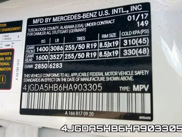 4JGDA5HB6HA903305 фото 2