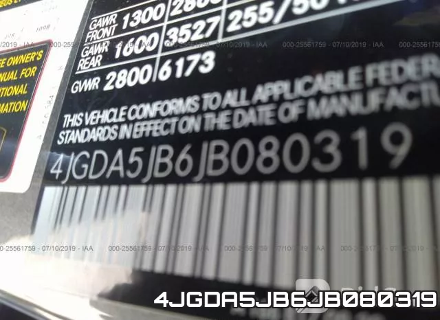 4JGDA5JB6JB080319 фото 10