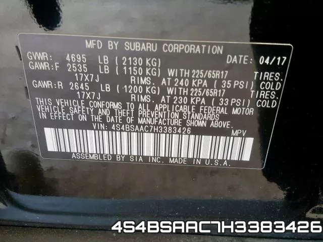 4S4BSAAC7H3383426 фото 2