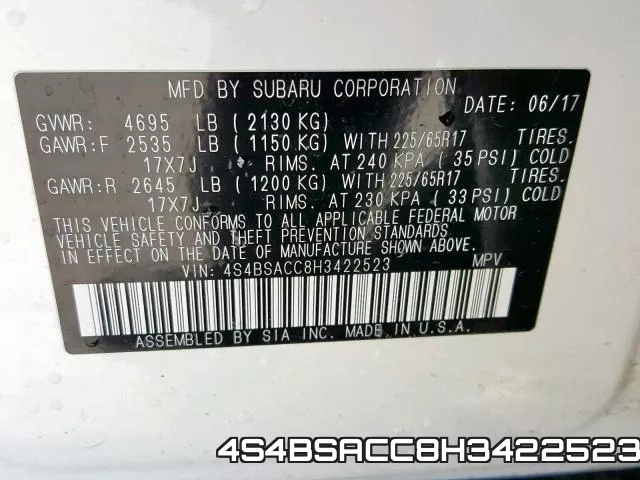 4S4BSACC8H3422523 фото 2