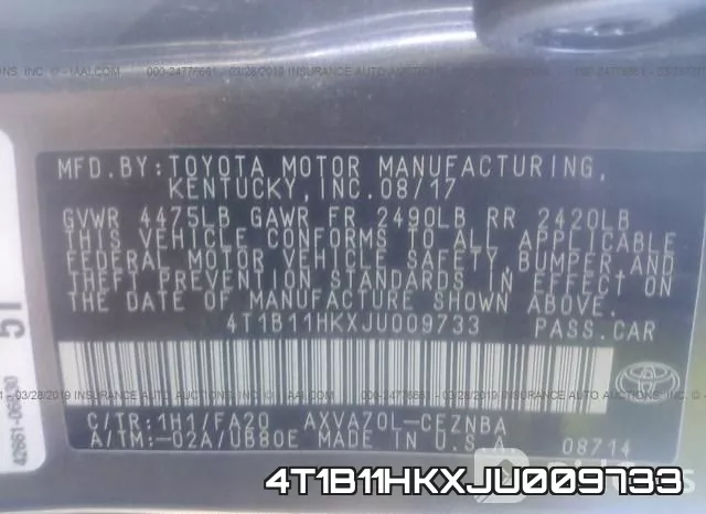 4T1B11HKXJU009733 фото 10