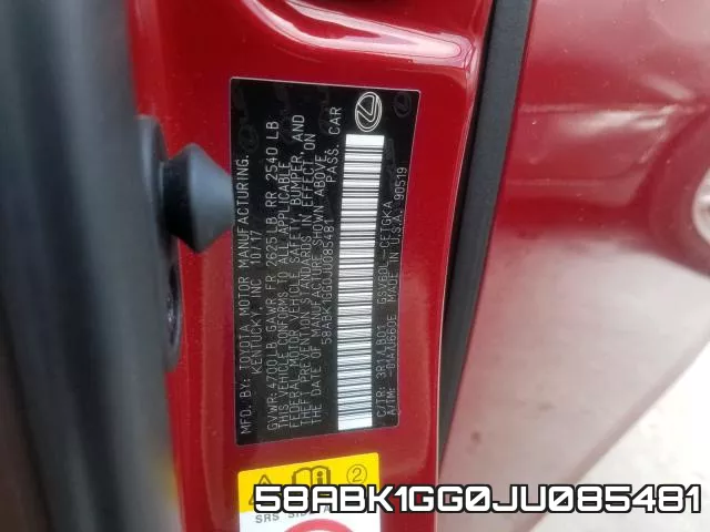58ABK1GG0JU085481 фото 2