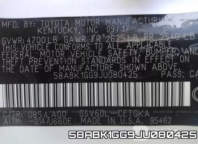 58ABK1GG9JU080425 фото 10