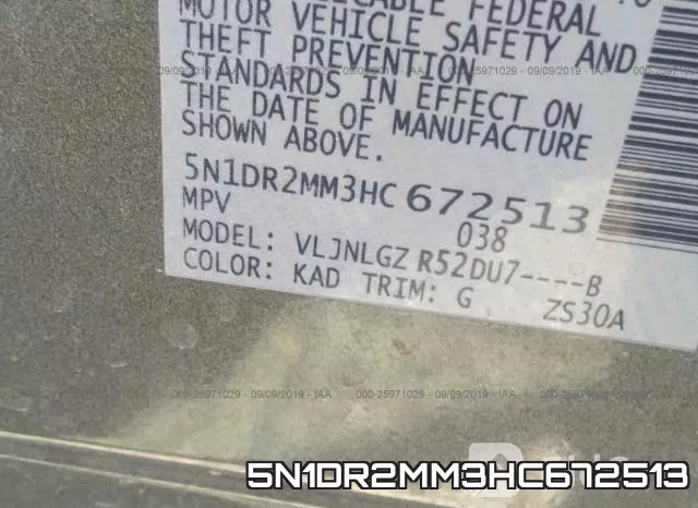 5N1DR2MM3HC672513 фото 10