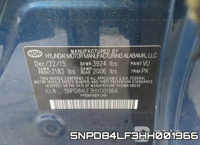 5NPD84LF3HH001966 фото 10