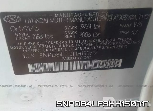 5NPD84LF3HH150717 фото 10
