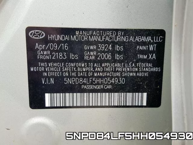 5NPD84LF5HH054930 фото 2