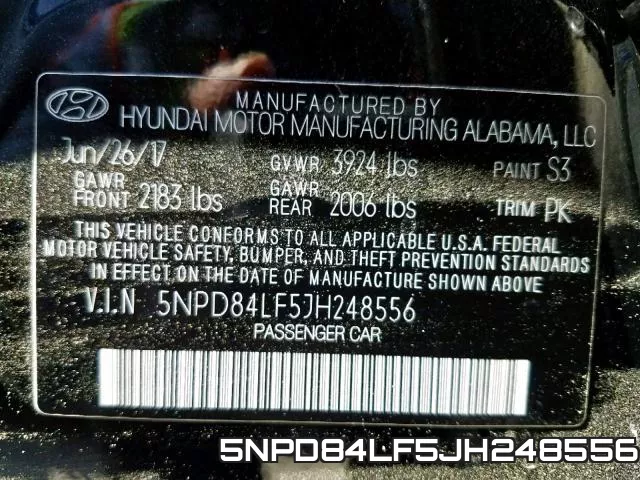 5NPD84LF5JH248556 фото 2