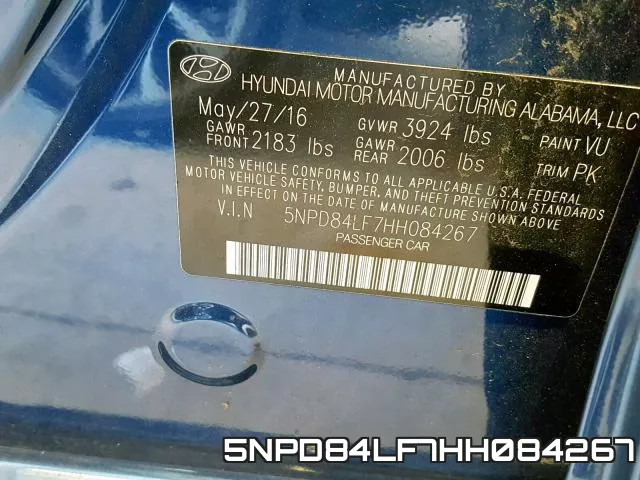 5NPD84LF7HH084267 фото 2
