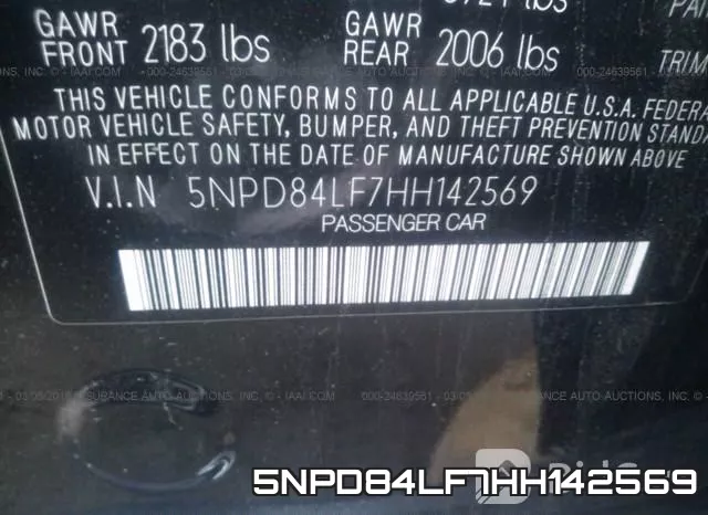 5NPD84LF7HH142569 фото 9