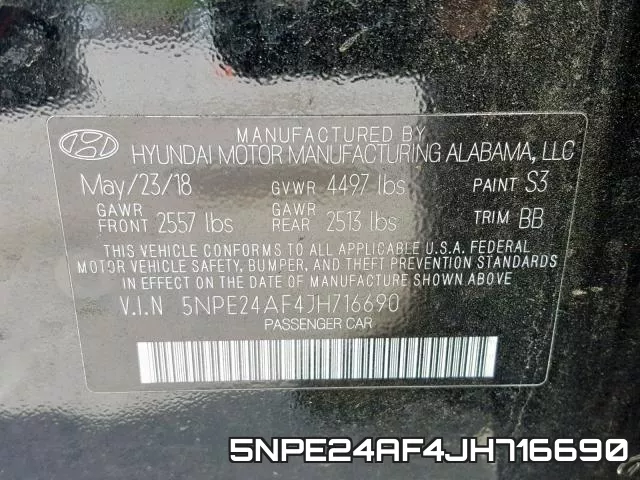 5NPE24AF4JH716690 фото 2