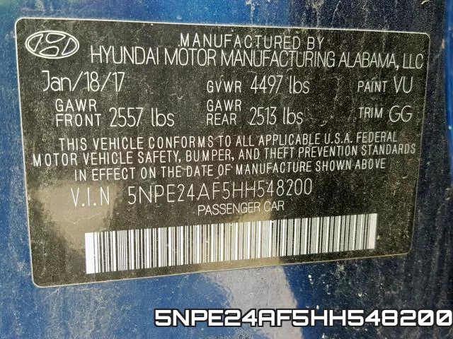 5NPE24AF5HH548200 фото 2