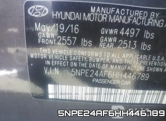 5NPE24AF6HH446789 фото 10