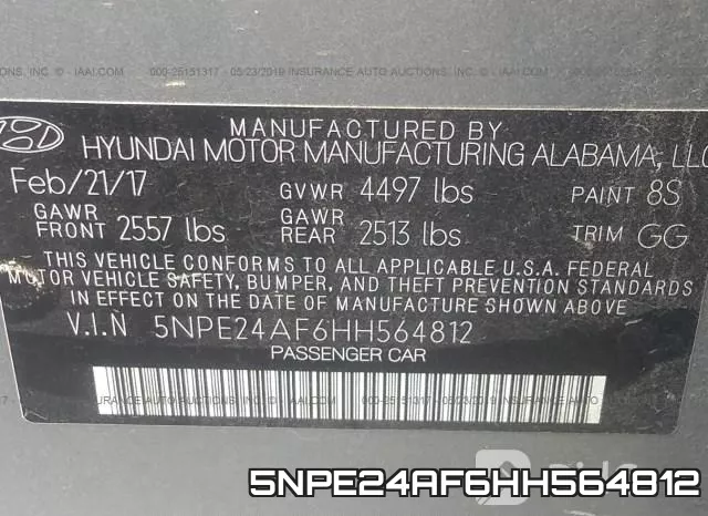 5NPE24AF6HH564812 фото 10
