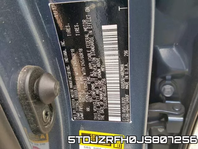 5TDJZRFH0JS807256 фото 2
