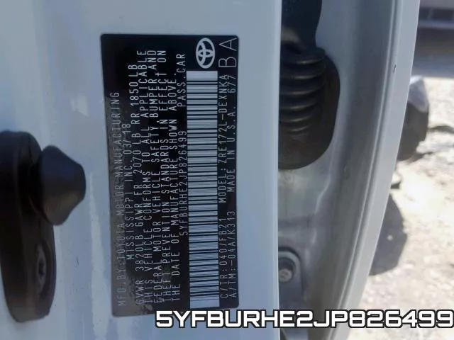 5YFBURHE2JP826499 фото 2