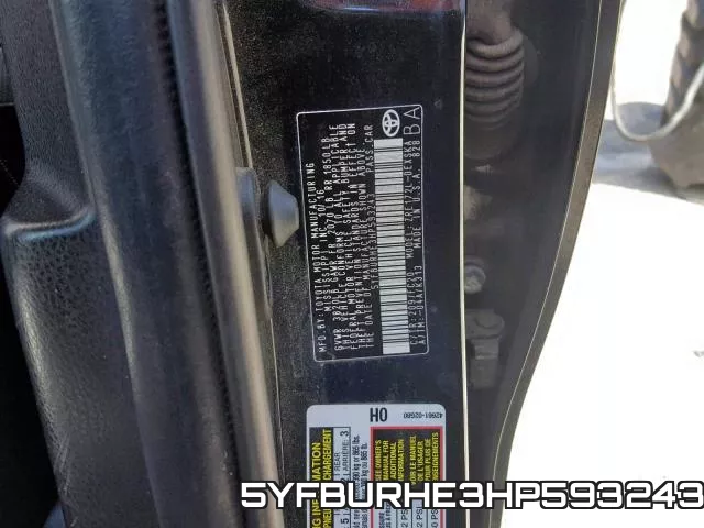 5YFBURHE3HP593243 фото 2