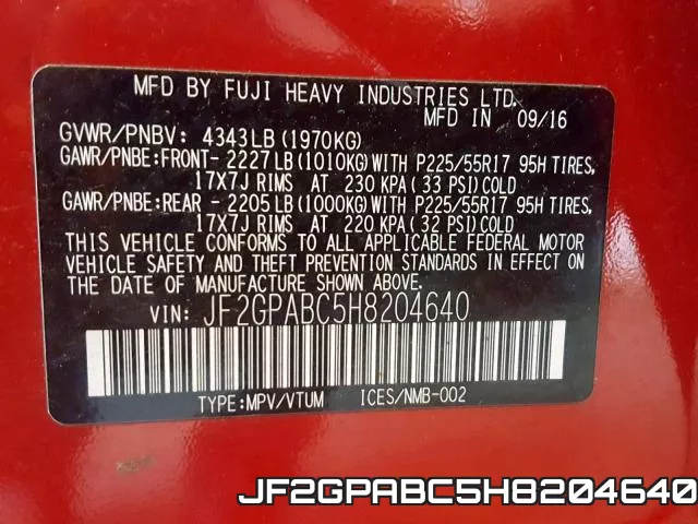 JF2GPABC5H8204640 фото 2