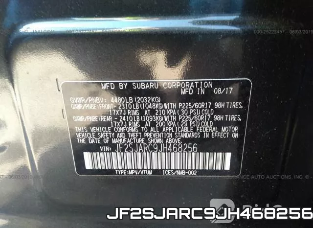 JF2SJARC9JH468256 фото 10