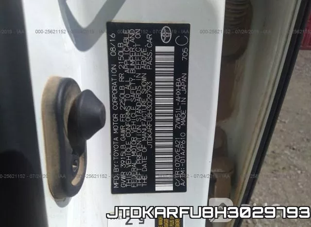 JTDKARFU8H3029793 фото 10