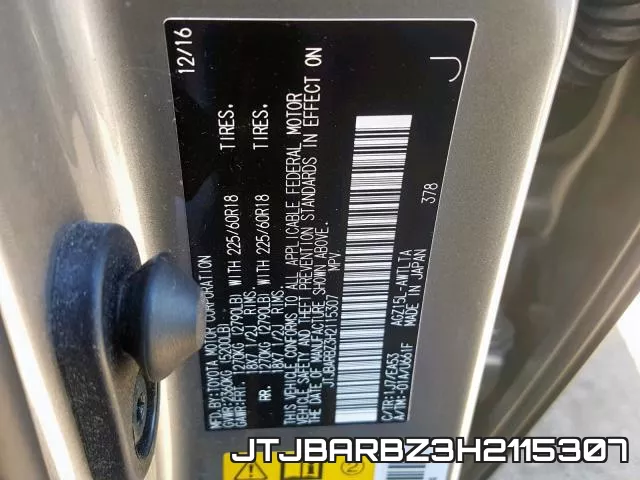 JTJBARBZ3H2115307 фото 2