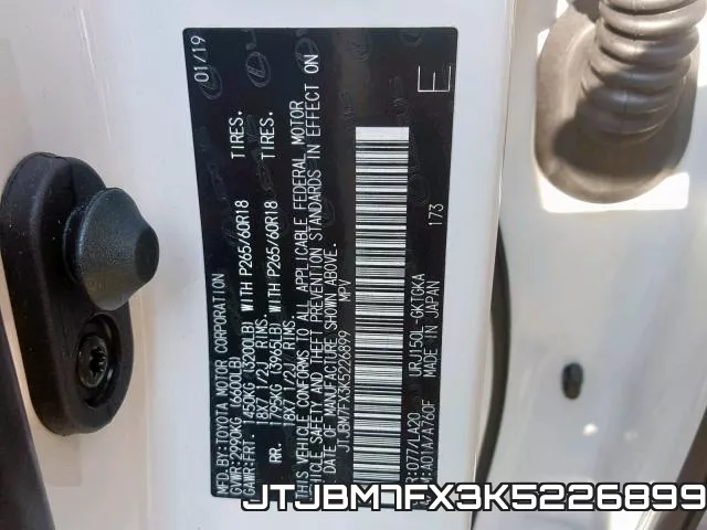 JTJBM7FX3K5226899 фото 2