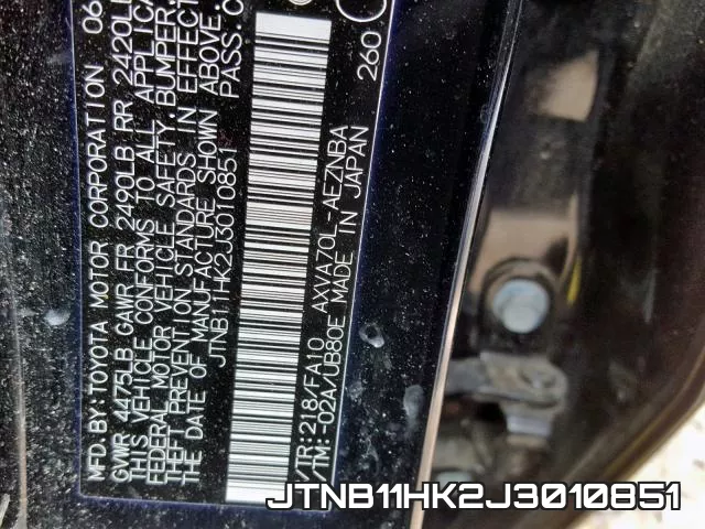 JTNB11HK2J3010851 фото 2