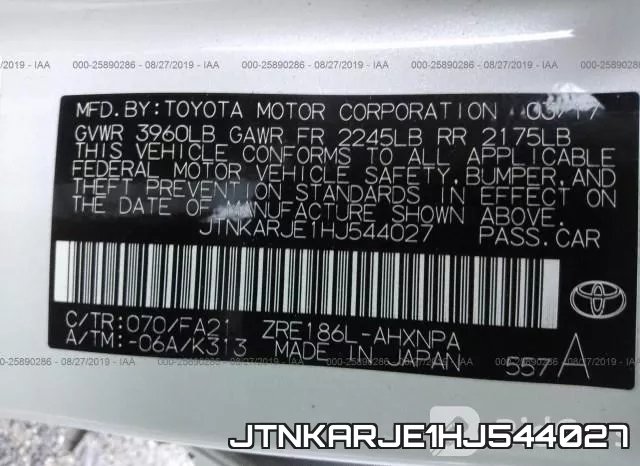 JTNKARJE1HJ544027 фото 10