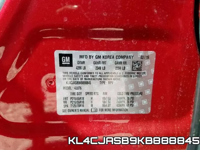 KL4CJASB9KB888845 фото 2