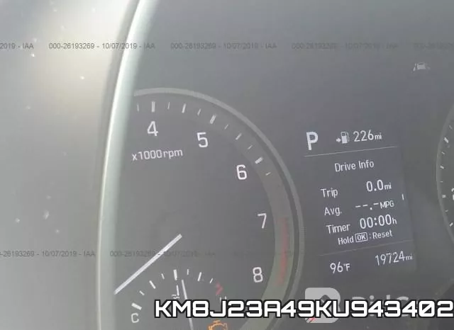 KM8J23A49KU943402 фото 8