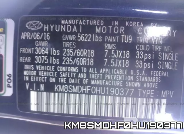 KM8SMDHF0HU190377 фото 10