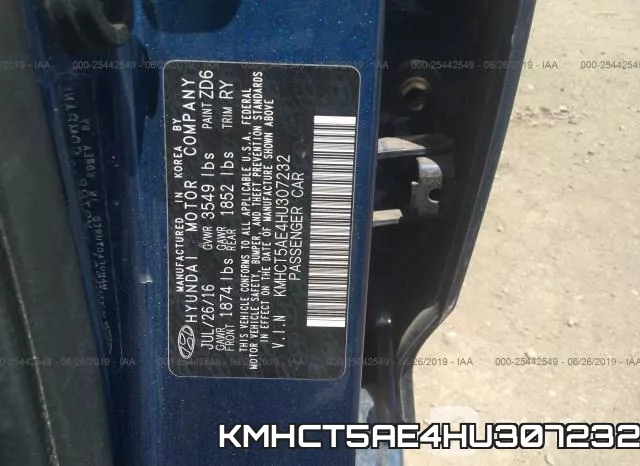 KMHCT5AE4HU307232 фото 10