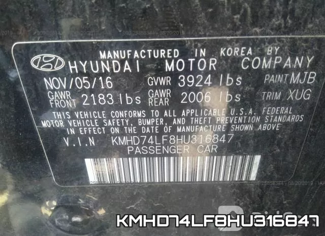 KMHD74LF8HU316847 фото 10