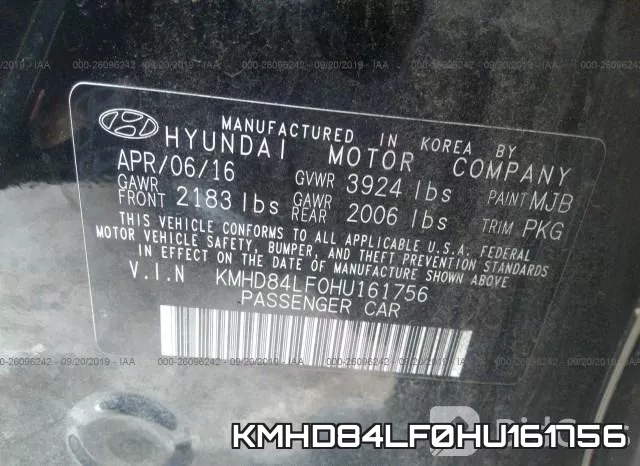 KMHD84LF0HU161756 фото 10