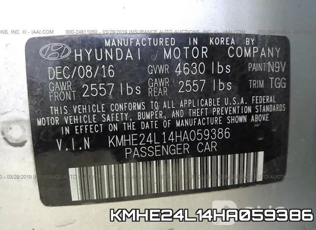 KMHE24L14HA059386 фото 10