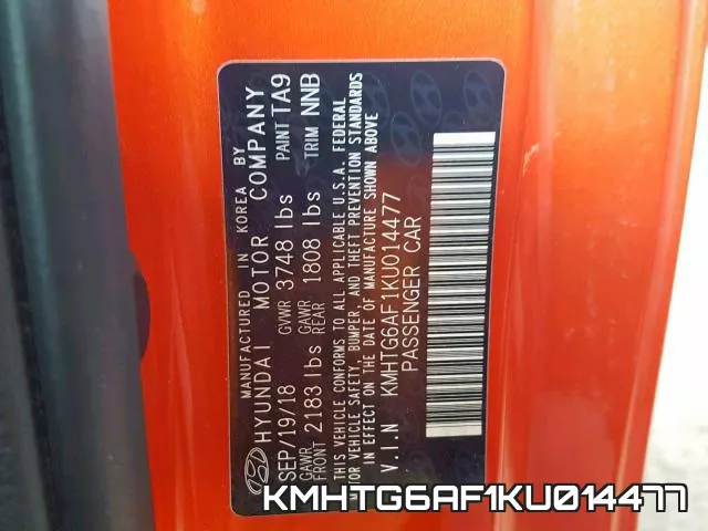 KMHTG6AF1KU014477 фото 2