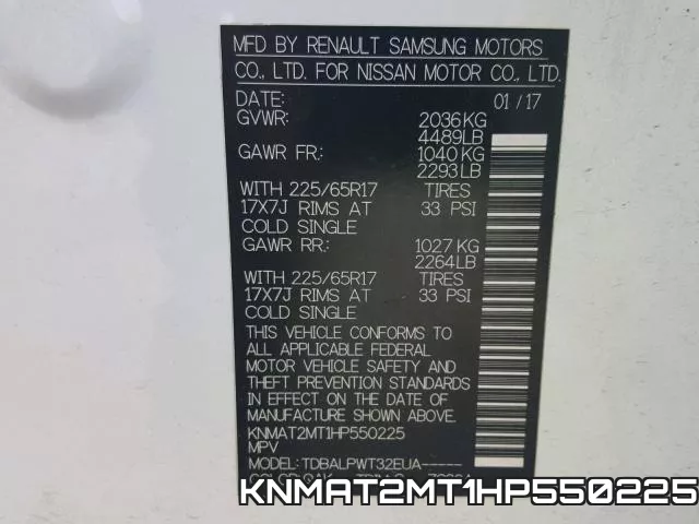 KNMAT2MT1HP550225 фото 2