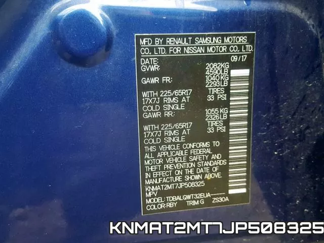 KNMAT2MT7JP508325 фото 2