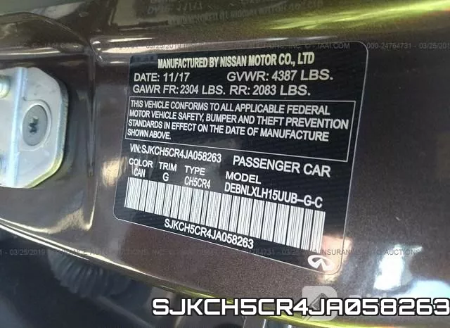 SJKCH5CR4JA058263 фото 10
