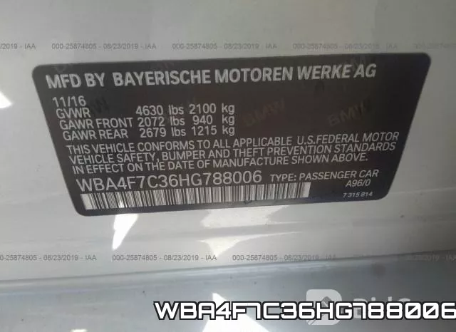 WBA4F7C36HG788006 фото 10
