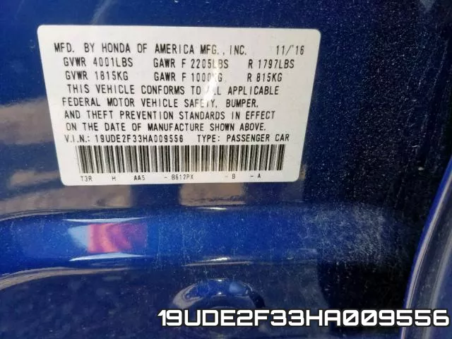 19UDE2F33HA009556 фото 2
