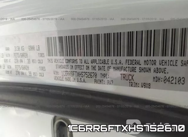 1C6RR6FTXHS752670 фото 10